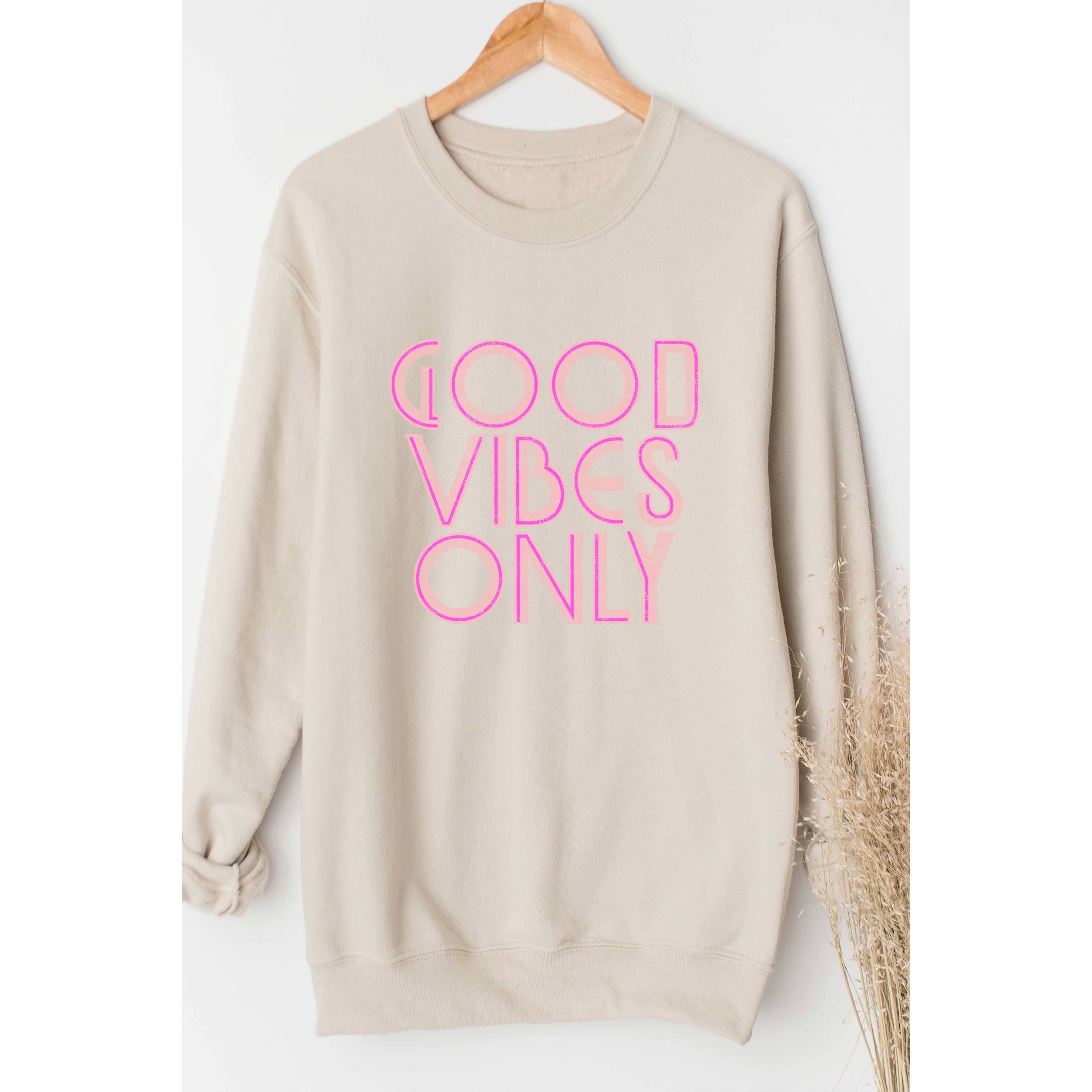 BLUME & CO. - Wholesale Graphic Sweatshirt - Women's - GOOD VIBES ONLY Graphic Sweatshirt3