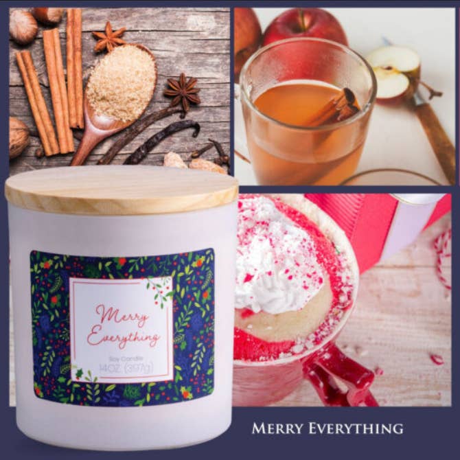 Candle Warmers Etc. Duftlampen & Kerzen - Wholesale Jar/Filled Candle - CANDLE WARMERS® 2 wick soy wax scented candle MERRY EVERYTHING1
