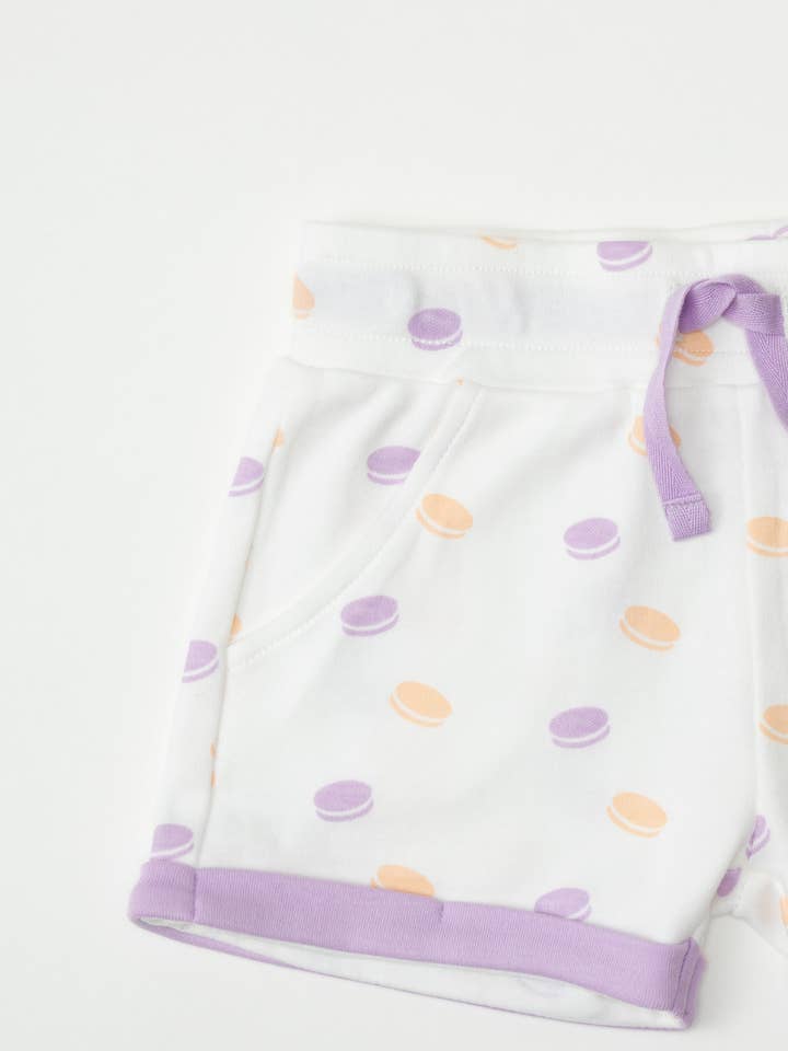 Short van biologisch katoen - Macarons voor wholesale door Moylings