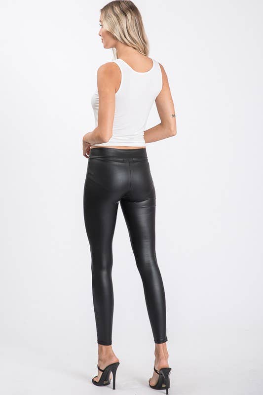 HEIMISH - Wholesale Fashion Leggings - Women's - SP1061-10  FAUX LEATHER SLIM FIT LEGGINGS8