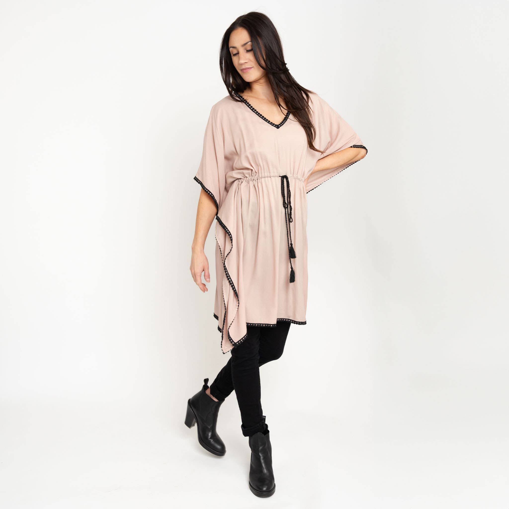 Elsie & Zoey - Wholesale Strandvestje/Strandjurk/Strandtuniek - Dames - Nesli lichtgewicht badpakkenhoes met trekkoord, one size3