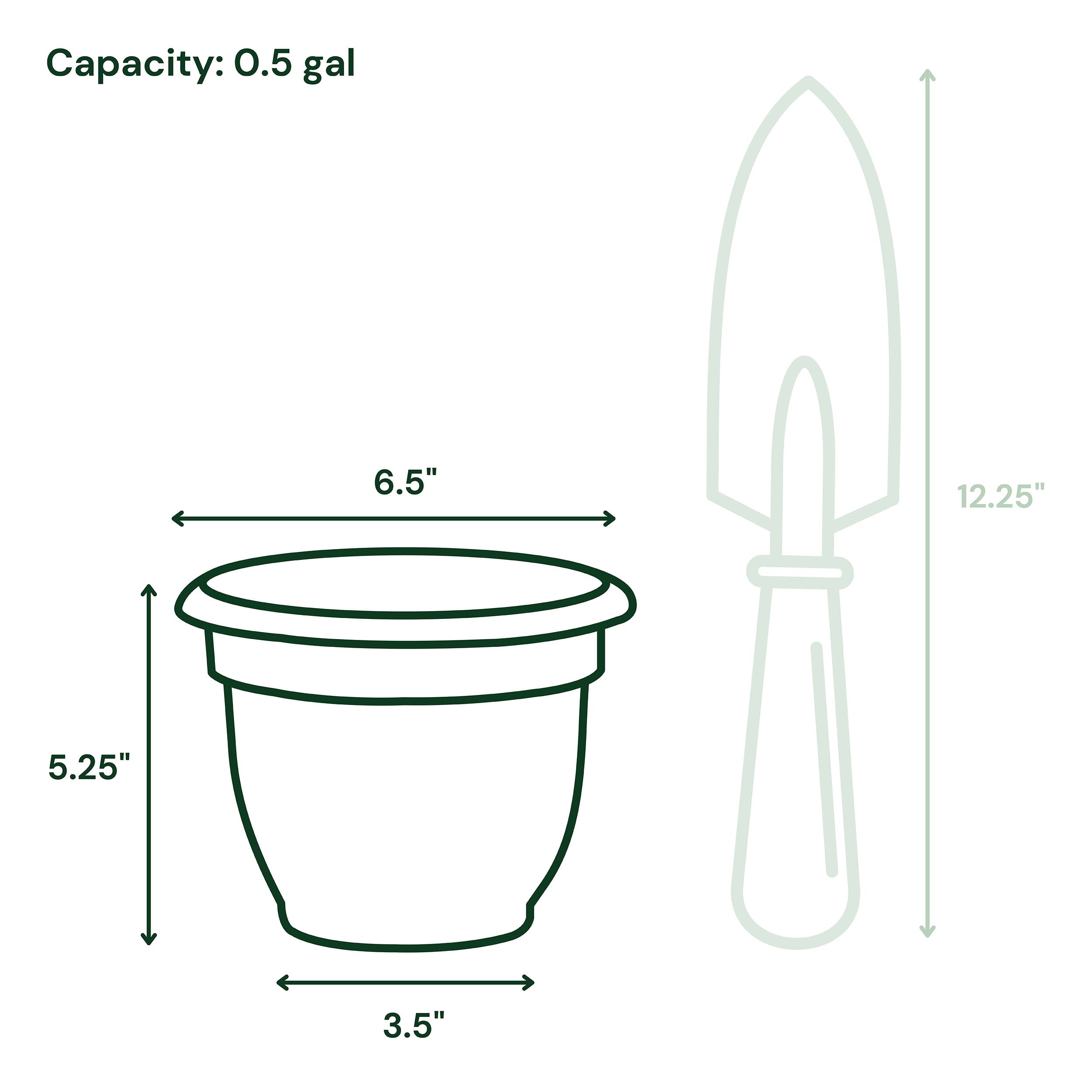 Bloem - Wholesale Plant Pot - Ariana Self-Watering Plastic Planter - Small to Medium Sizes7