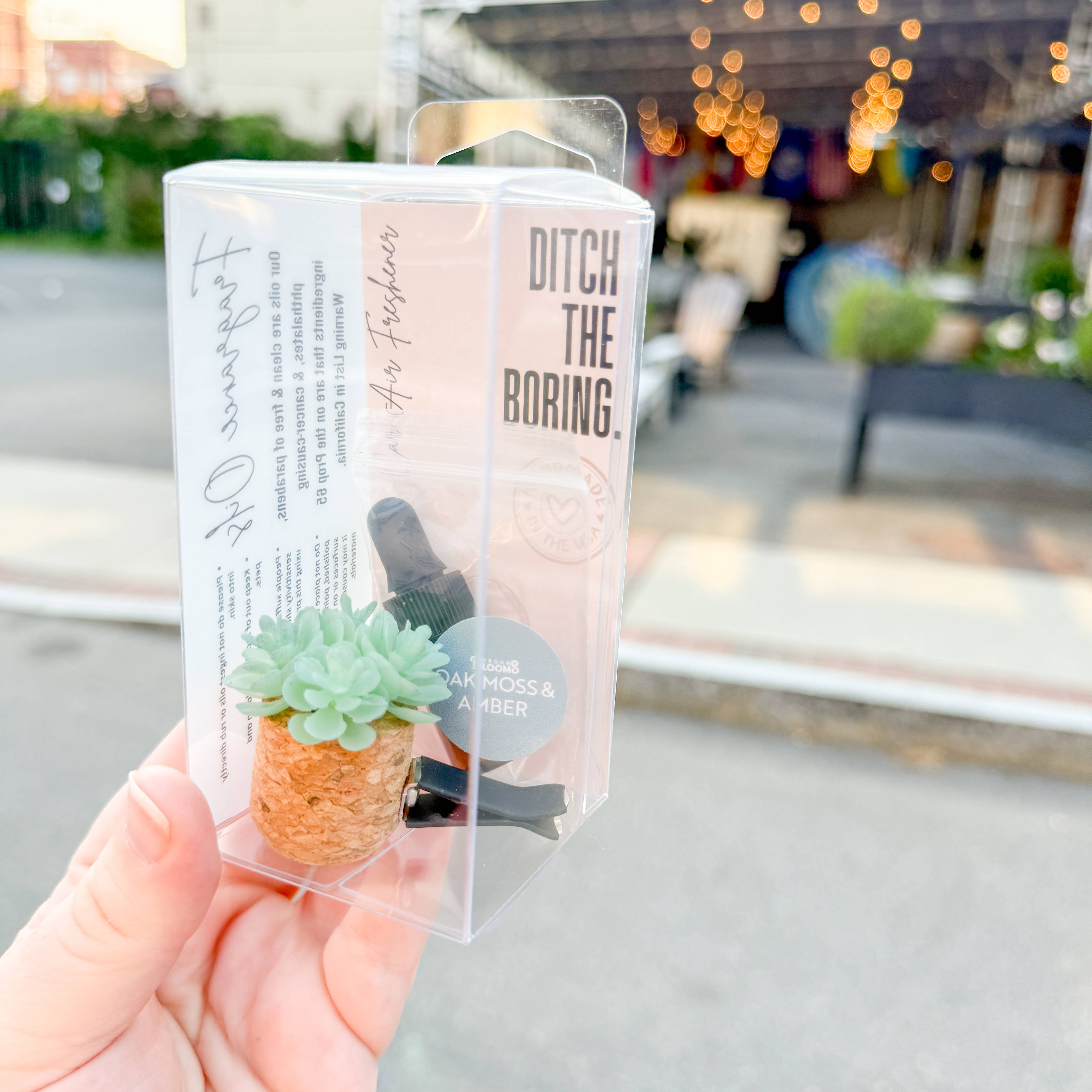 Vroom Blooms – wholesale Car Freshener - Unisex – Aqua Succulent Vent Clip Car Air Freshener Diffuser Reusable1