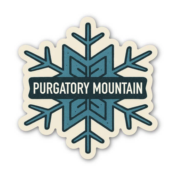 Purgatory Mountain Snefnug Klistermærke for engroshandel hos Jones Sticker Co