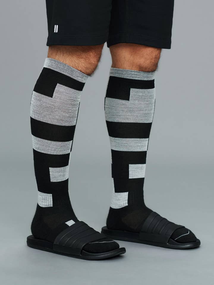 Chaussettes en laine mérinos Block pour la vente par Eleven New York