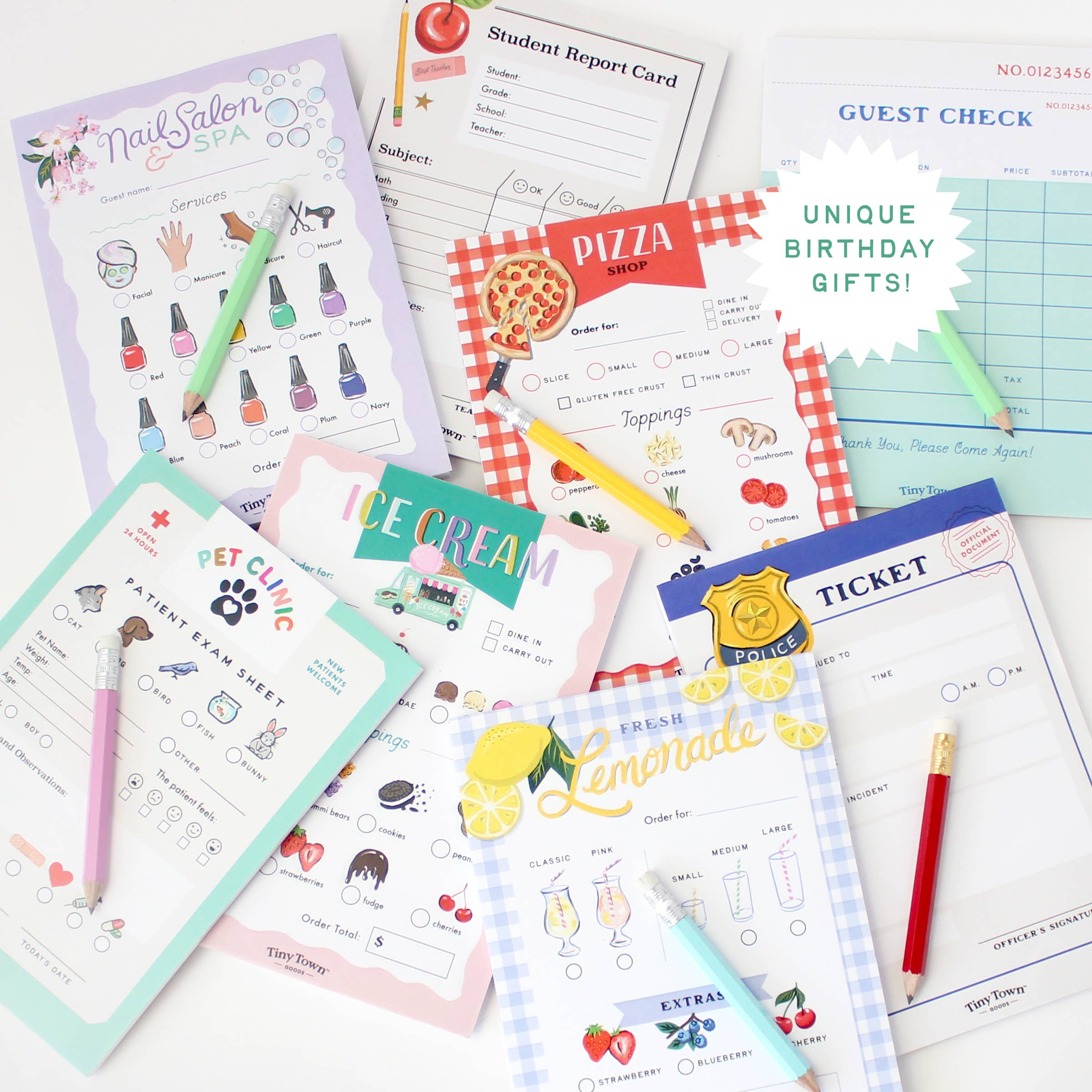 Inklings Paperie - Vendita all'ingrosso Bloc notes - Inklings Tiny Town™ Blocco per Appunti da Gioco - Salone di Bellezza & Spa7