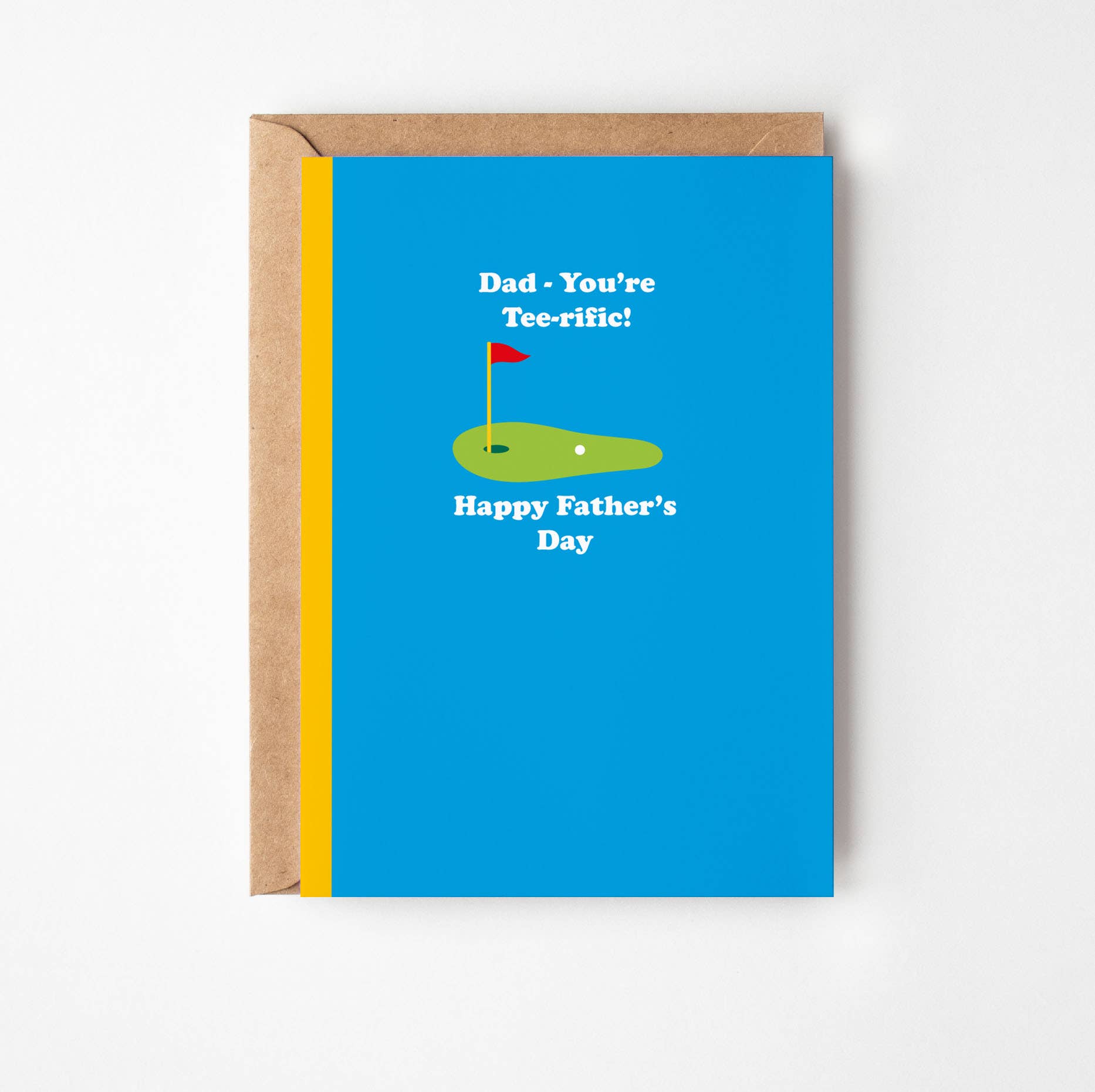 Happy Street – wholesale Father’s Day card – Father's Day Greetings Card |Tee -rific Dad | Golf Card0