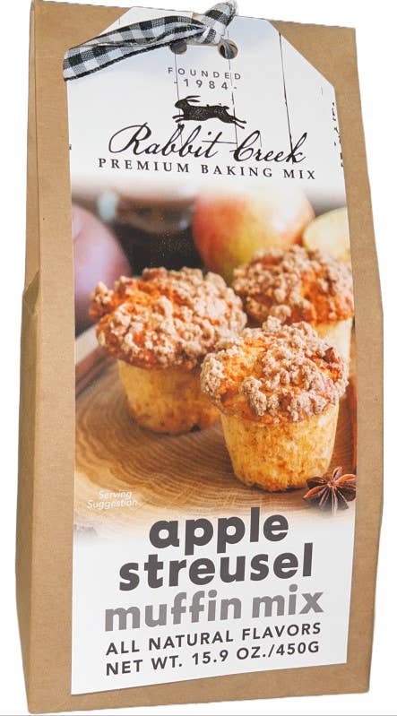 Rabbit Creek Gourmet - Vente Mélanges pour muffins - Muf-pomme Streusel Muffin Mélange