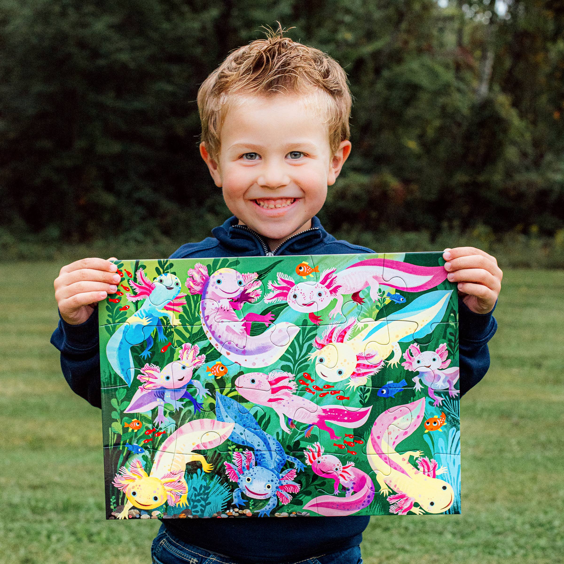 eeBoo - Vente Puzzle – enfant - Puzzle de 20 pièces Axolotl4