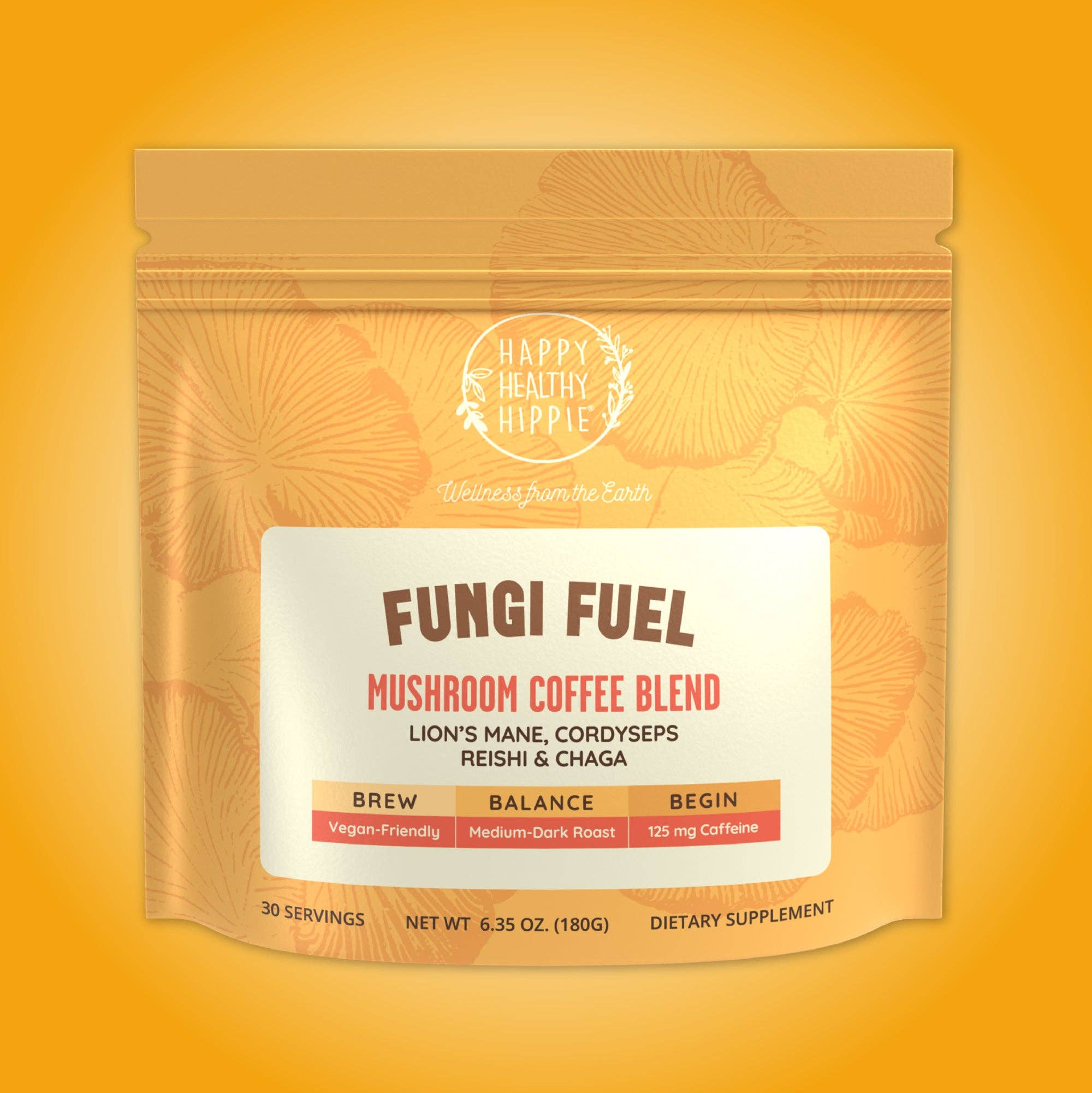 Happy Healthy Hippie - Wholesale Ground Coffee - Mushroom Coffee
