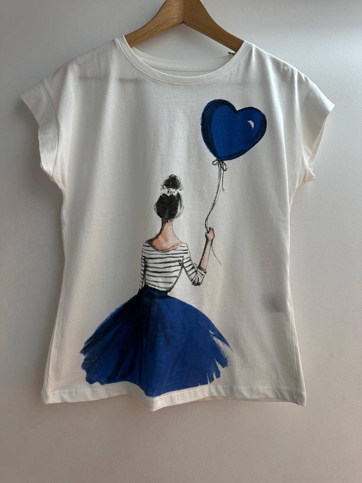 LORIANE - Wholesale Screen Printed T-Shirt - Women's - 13331 Girl's balloon print t-shirt2