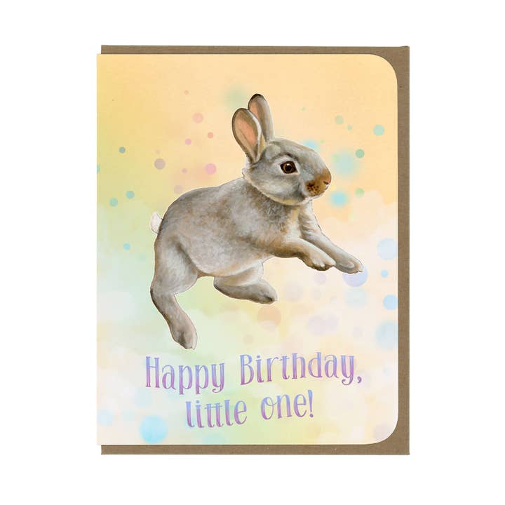 BIRTHDAY - Birthday Little One Bunny - Greeting Card for wholesale by Amy Rose Moore Illustration