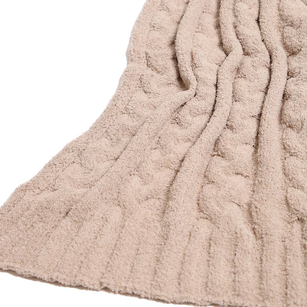 Fashion City - Wholesale Throw Blanket - Braided Cable Knit Luxury Soft Throw Blanket25