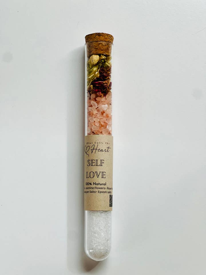 Self Love Rose Jasmine Bath Salts  for wholesale by WhatCallsTheHeart