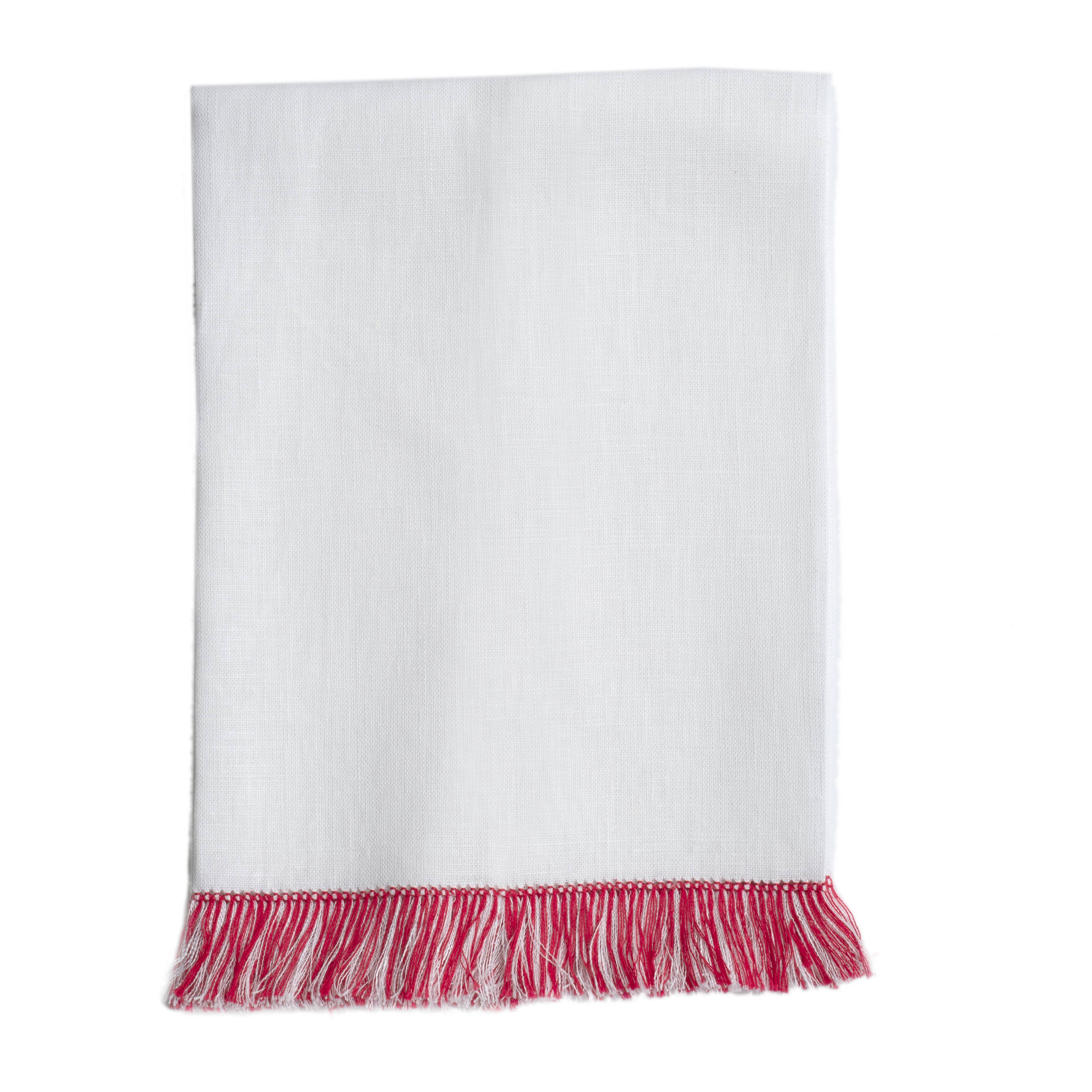 Garden Folly Fine Linens - Wholesale Hand Towel - Fringe Benefits Linen Guest Towel6