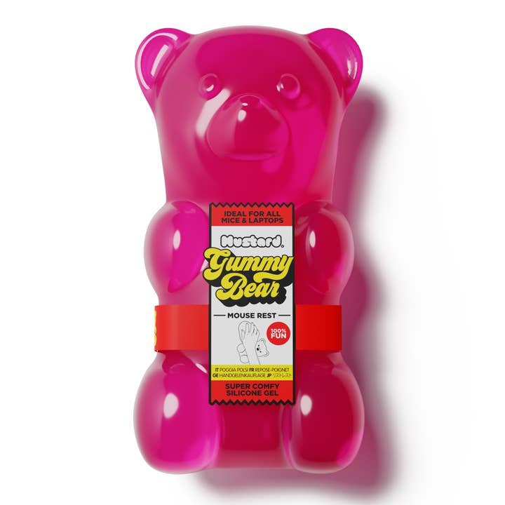 Mustard - Wholesale Gag Gift/Novelty Gift - Gummy Bear Mouse Rest - Pink