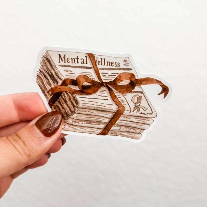 Autocollant mat aquarelle 3 pouces résistant à l'eau et aux UV pour la vente par Colorful Emotions, LLC