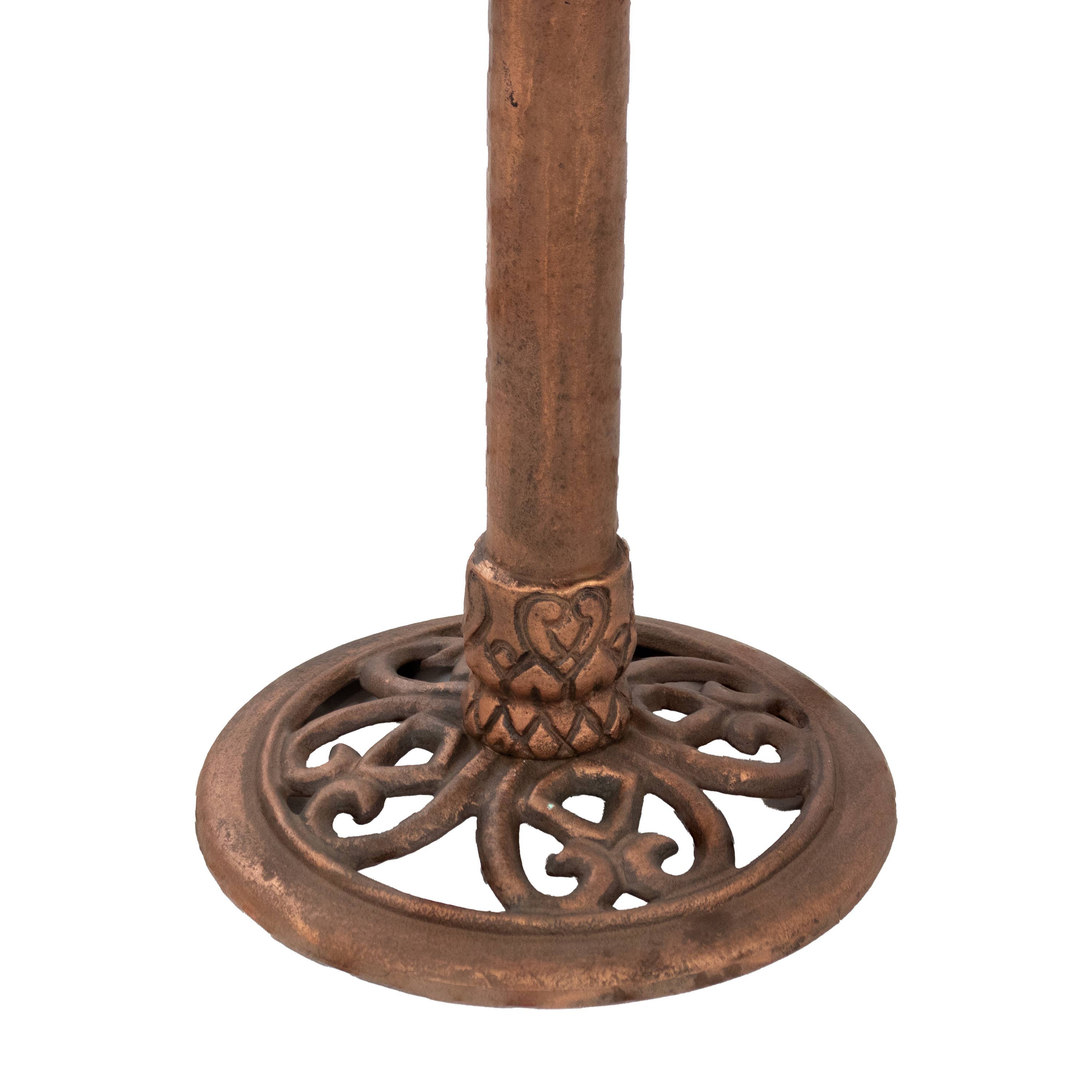 Sunnydaze Decor - Wholesale Bird Bath - Garden Lotus Metal Bird Bath - Copper Patina - 16.5-Inch8