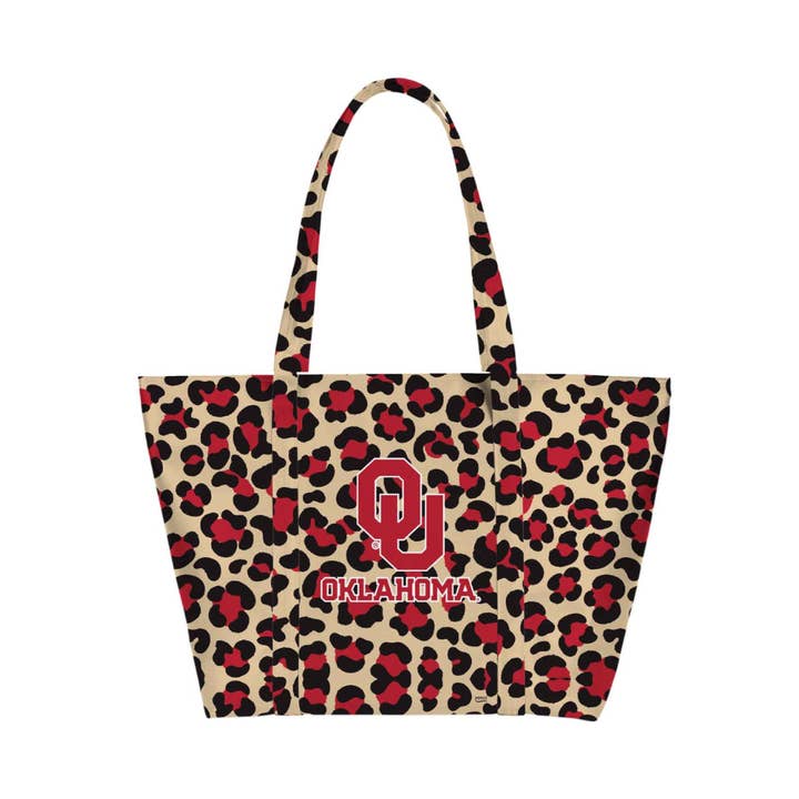 Bolso de mano Oklahoma Sooners Leopard Weekender para venta al por mayor de Indigo Falls