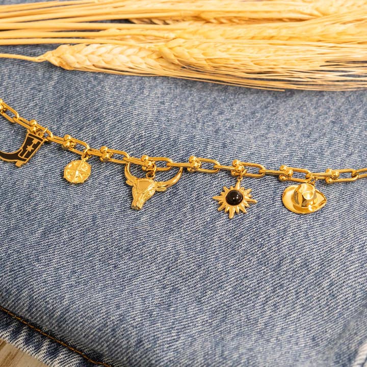 WJW - Vendita all'ingrosso Ciondolo/pendente - Ciondolo a forma di toro in acciaio inossidabile PVD oro 18 carati12