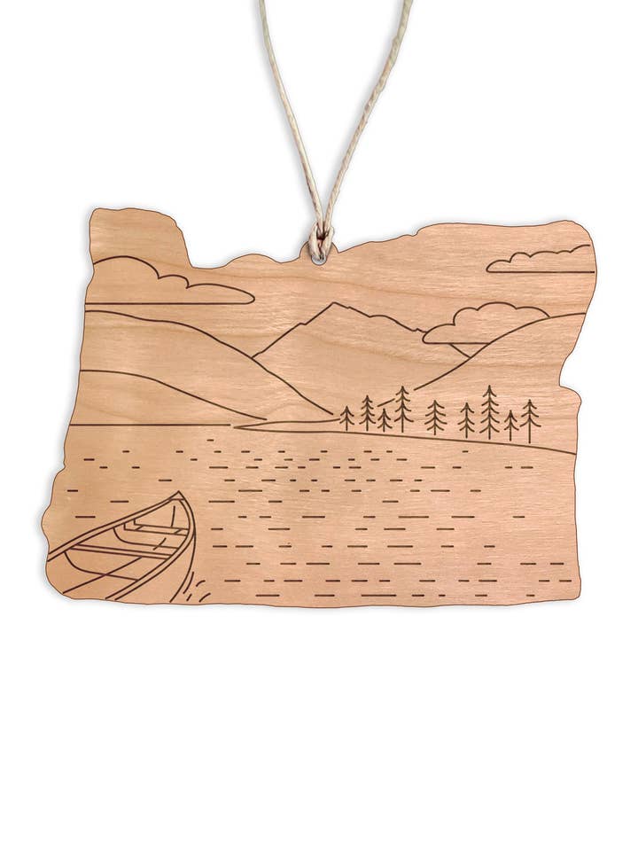 Wallowa Lake Christmas Ornament for wholesale by Forever Northwest