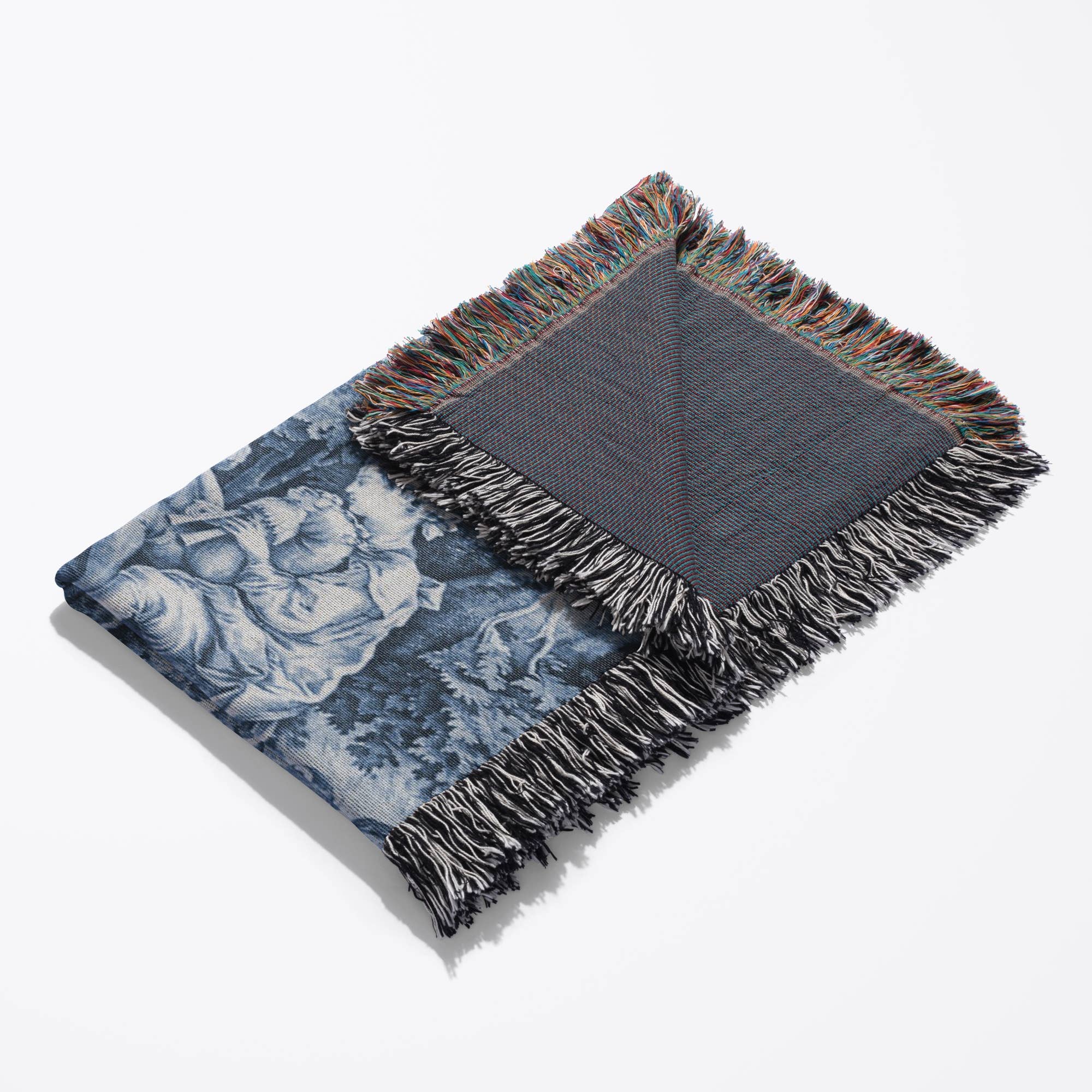 3dRose - Wholesale Throw Blanket - 3dRose, French Blue Toille I, Blanket3