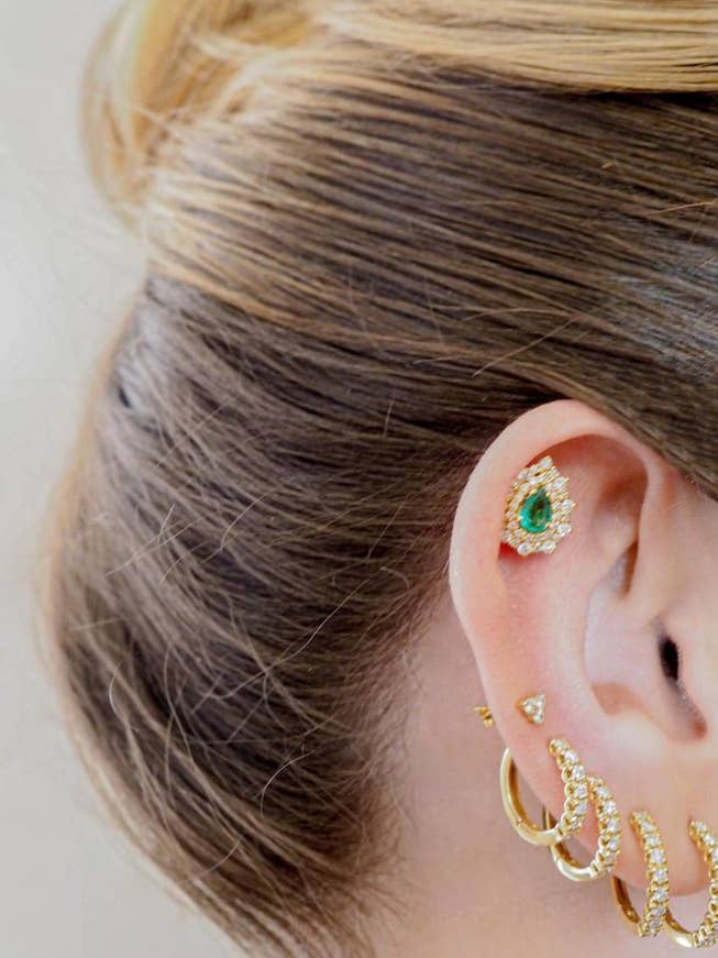 Diamonds Hoop Earrings for wholesale by Libra Fine Jewelry