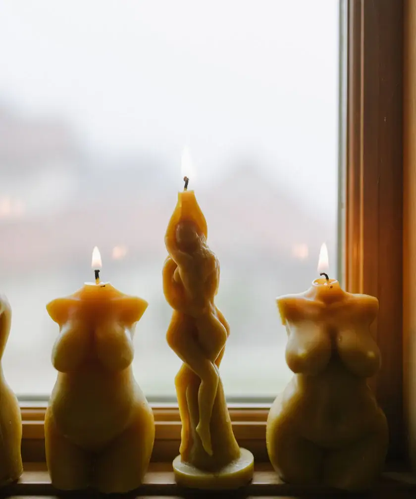 Mother Madre Bees - Wholesale Novelty Candle - The Lovers —  Beeswax Affirmation Candle2