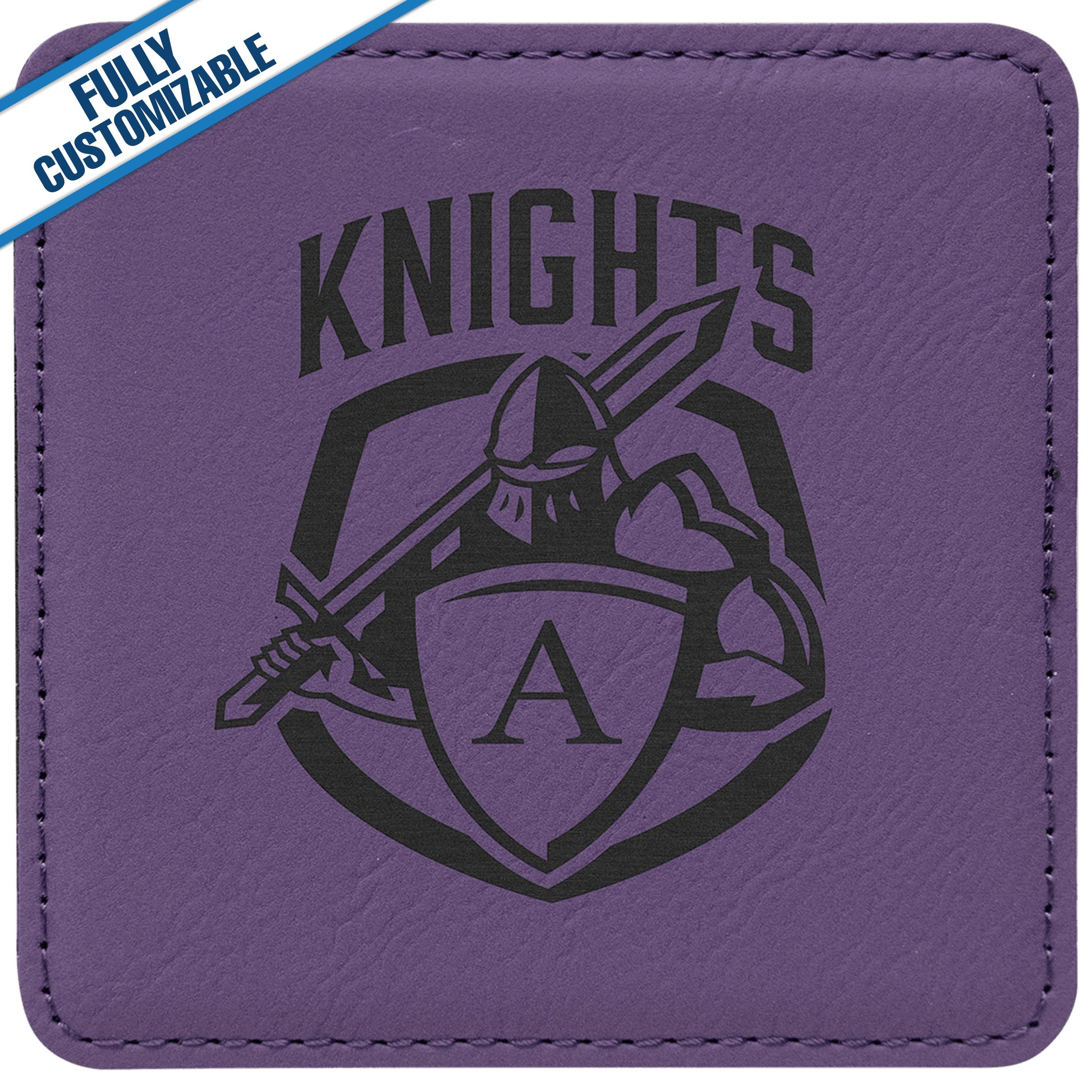 GiftWorksPlus - Wholesale Coasters - Engraved Leatherette Square Coasters - Fully Customizable16