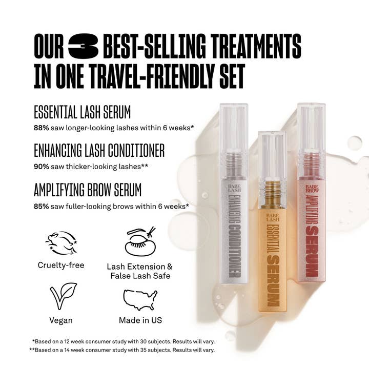 BABE ORIGINAL - Wholesale Eyelash/Brow Serum - Triple Threat Mini Set1