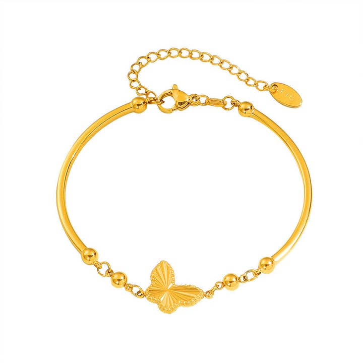 18k Edelstahl Schmetterlingsarmband (LSSGB193) für den Großhandel von Lyza Jewels