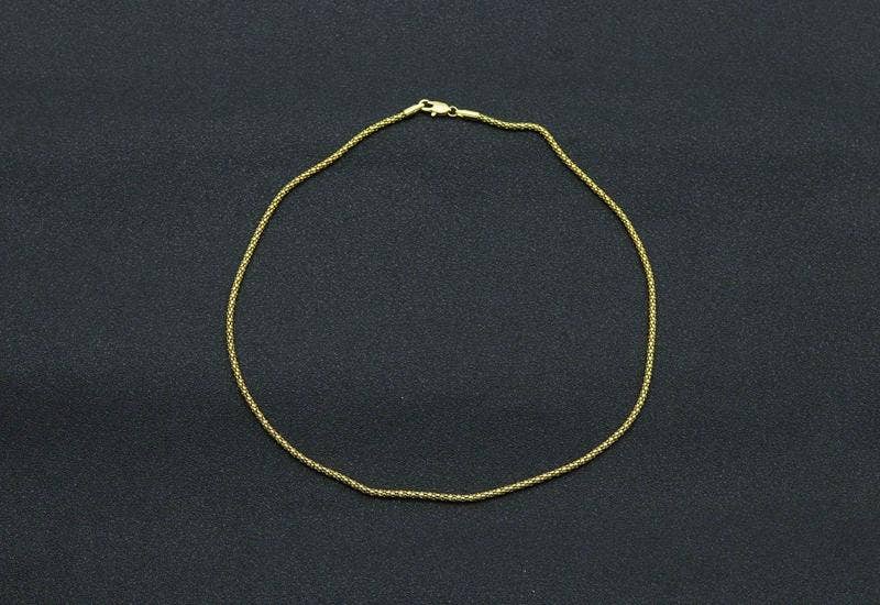 BestBeads&Beyond - Wholesale Link & Chain Necklace - 18" Gold Filled Solid Rope Chain Necklace, Sku#A1084