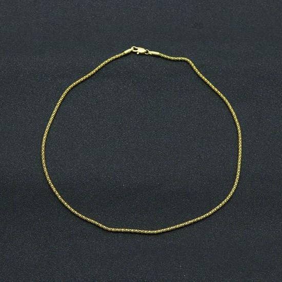 BestBeads&Beyond - Wholesale Link & Chain Necklace - 18" Gold Filled Solid Rope Chain Necklace, Sku#A1084