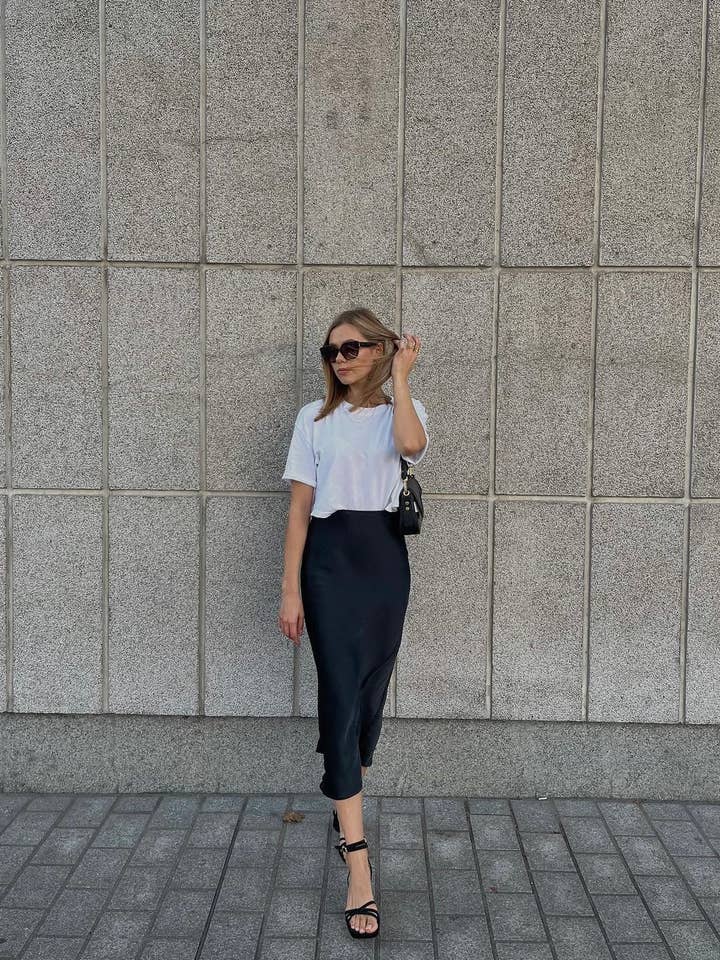 The Cotton Brand - Venta al por mayor Falda - Mujer - WESTMINSTER SATIN SKIRT1