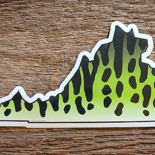 Virginia Musky Skin Sticker for wholesale by creeknuts.com