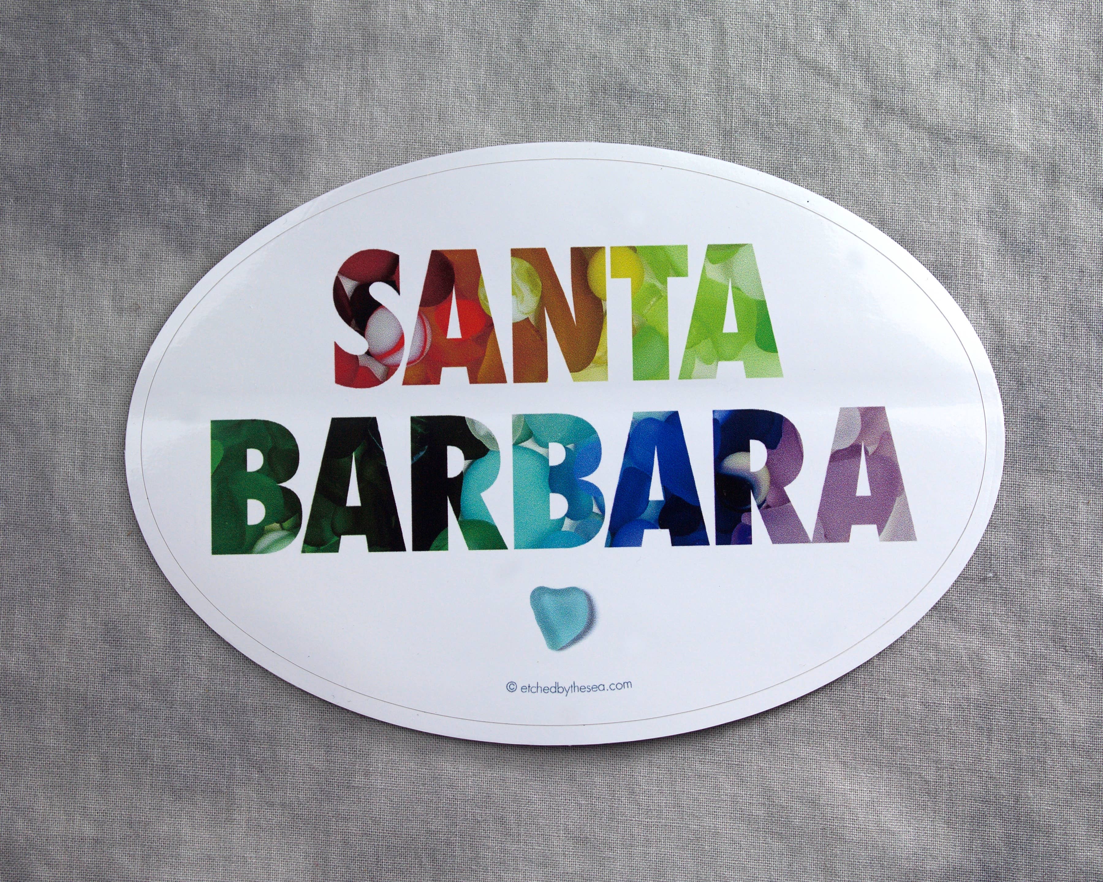 Beachcombing / Etched by the Sea - Wholesale Sticker - Santa Barbara Sea Glass Bumper Sticker4