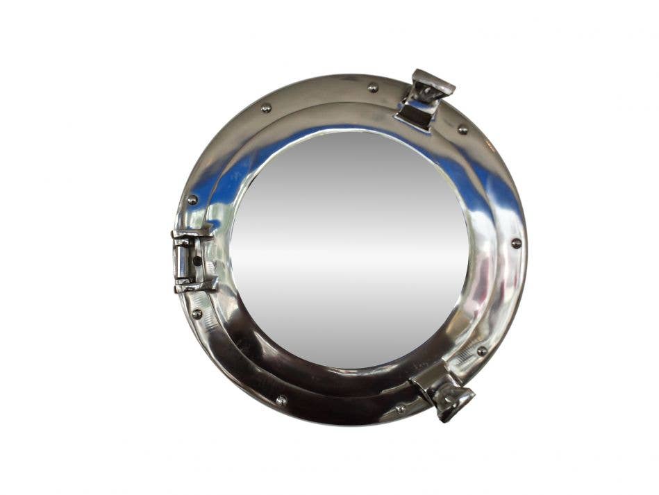 Hampton Nautical - Wholesale Wall Mirror - Deluxe Class Chrome Porthole Window 17"2