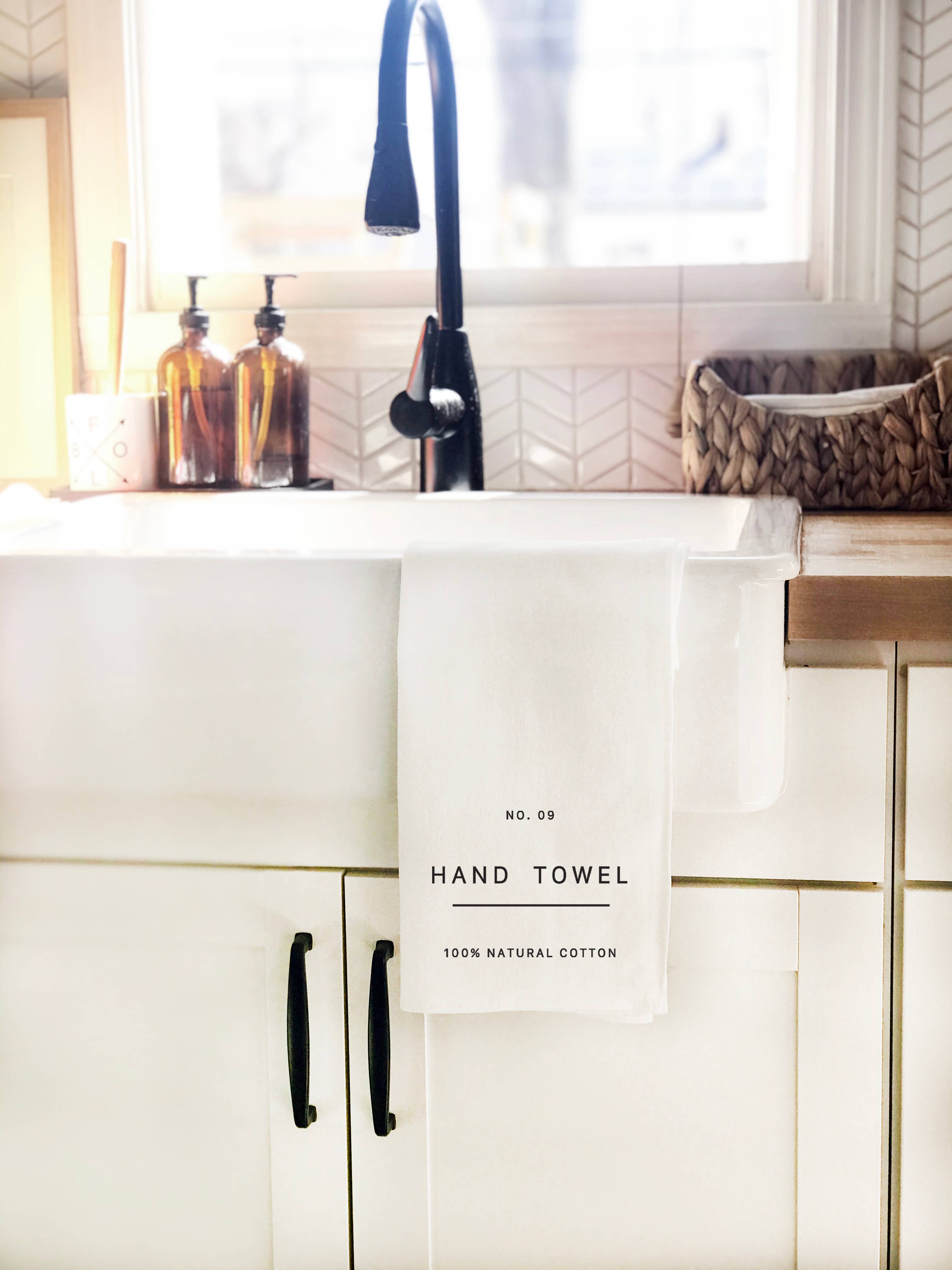 Perfect Day Print Co - Wholesale Tea Towel - Modern Tea Towel, Minimalist Black & White Hand Towel1