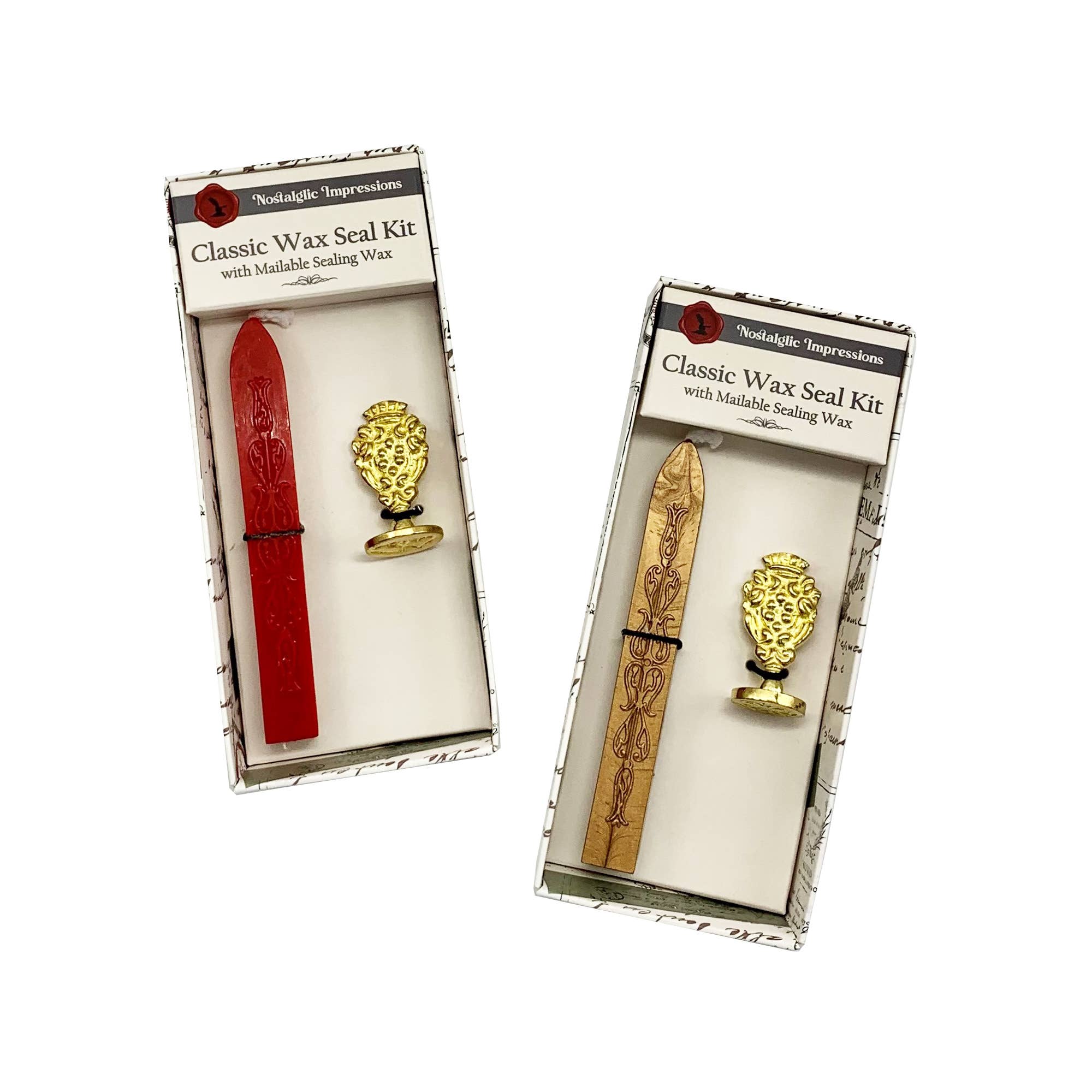 Freund Mayer & Co. - Wholesale Retailer Display - Paper & Novelty - Florentine Wax Seal Kits in Display  20-Symbols or Initials4