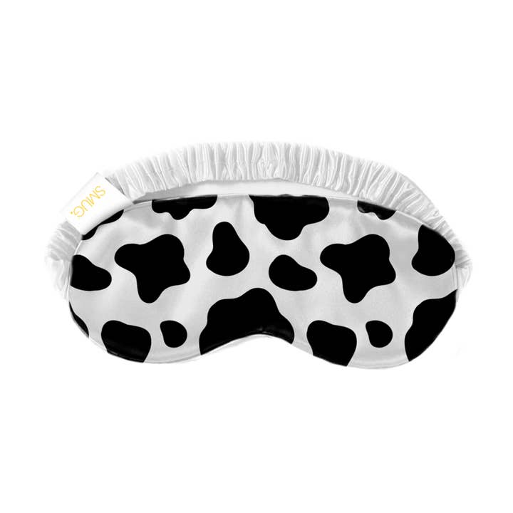 Smug – wholesale Sleep/eye mask – Satin Sleep Mask - Cow Print