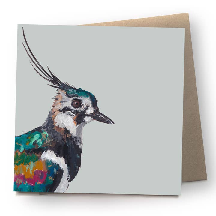 Lapwing Card | Eco | Recycled | Bird | Blank for wholesale by Ellwood Parker