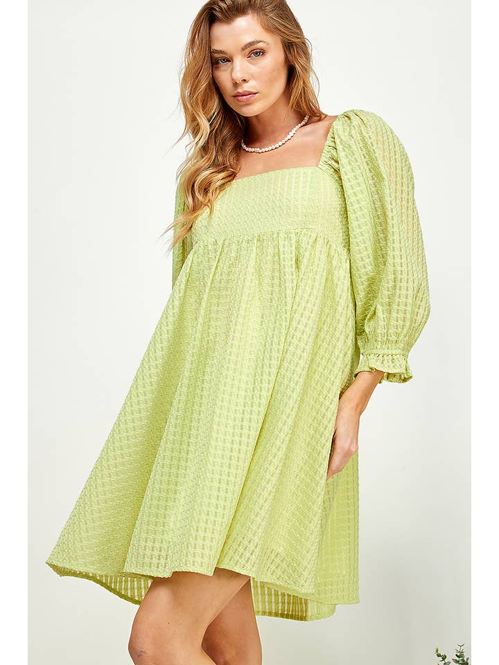 Sweet Lemon - Vente Robe – femme - Robe Babydoll Texturée Blushing Bloom13