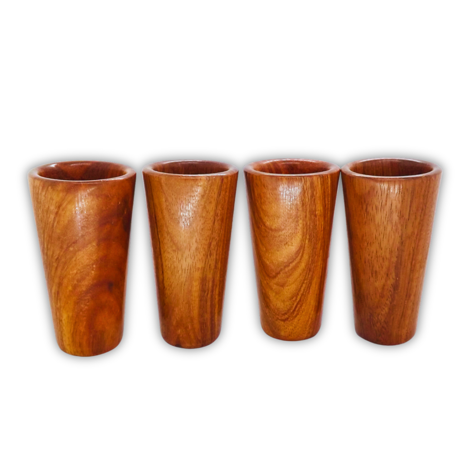 MEXTEQUIL - Wholesale Shot Glass - Wooden Tequila Shot Glasses - Set of 4 - 1.5 oz - Granadillo5