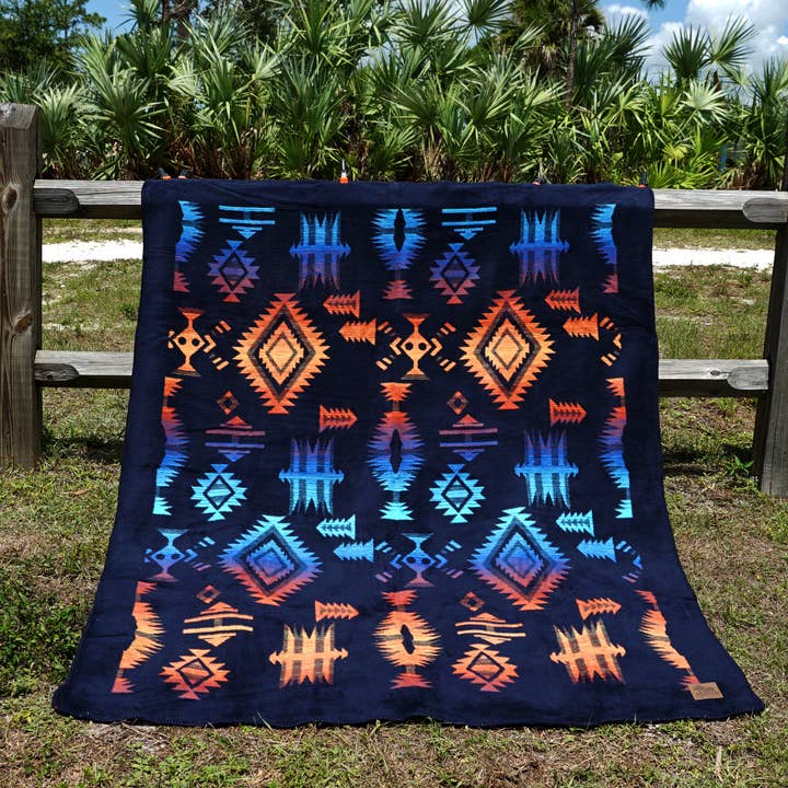 Earth Ragz - Wholesale Throw Blanket - TWIN REVERSIBLE JACQUARD BLANKET LAGUNA1