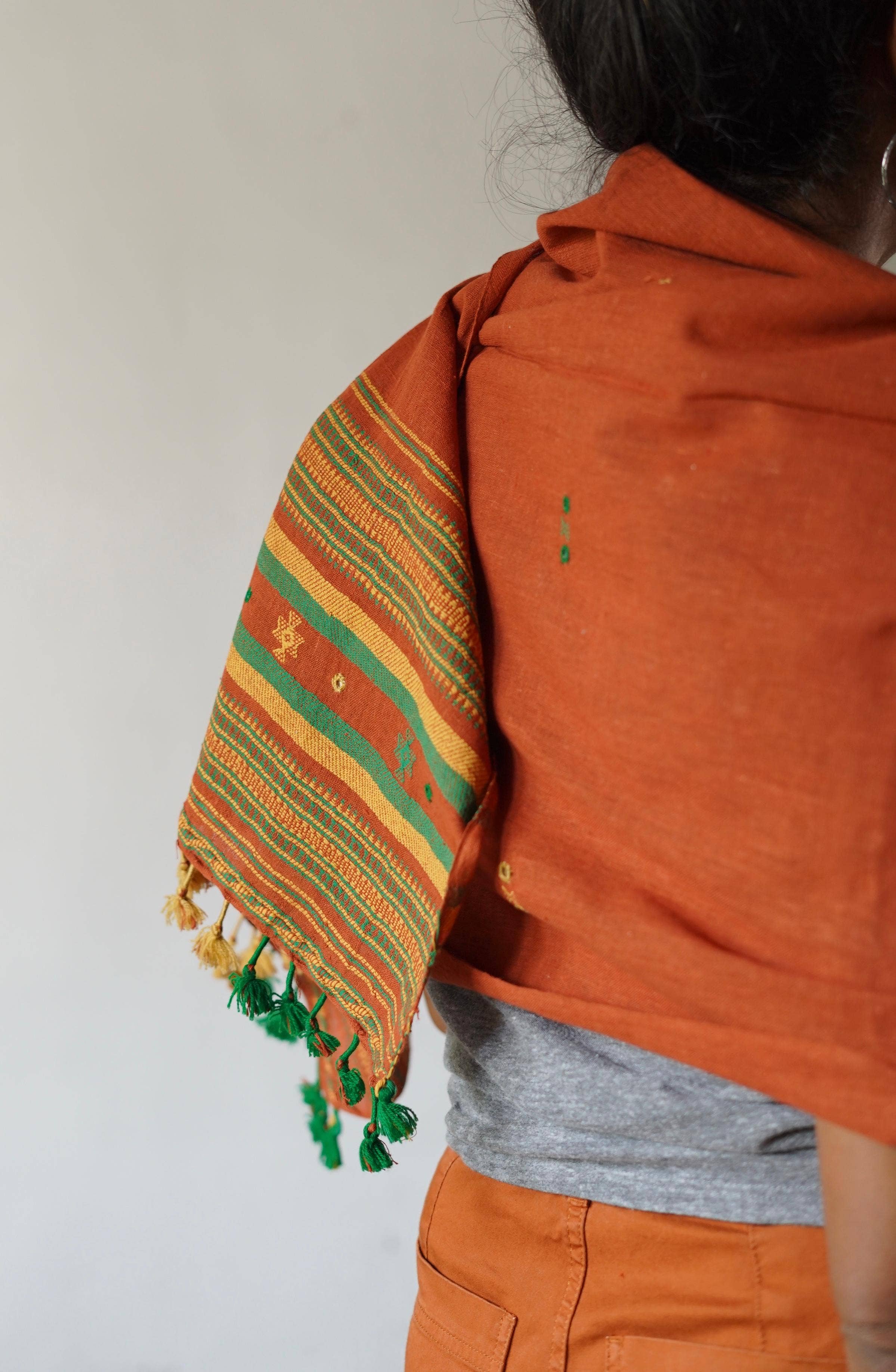 Annahmol - Wholesale Scarf - Unisex - Organic Indigenous Woven Cotton & Natural Dye Scarf28