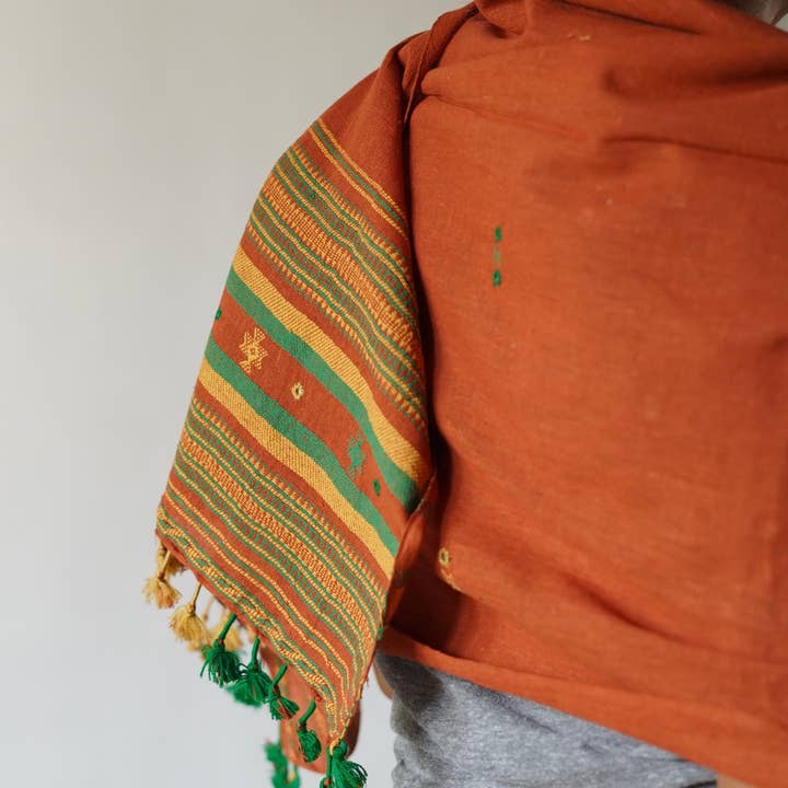 Annahmol - Wholesale Scarf - Unisex - Organic Indigenous Woven Cotton & Natural Dye Scarf28