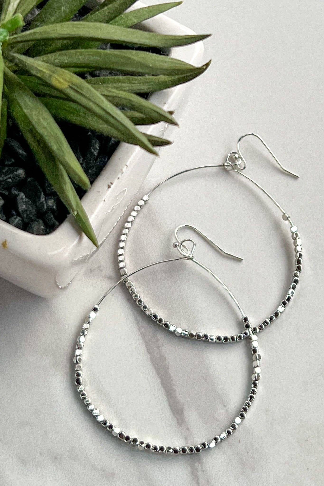 Dylan Designs - Vente Boucles d'oreilles pendantes - Boucles d'oreilles Elvera XL Argent1