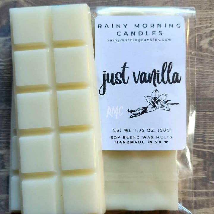 Rainy Morning Candles - Wholesale Wax Melt - Just Vanilla | Snap Bar Wax Melts