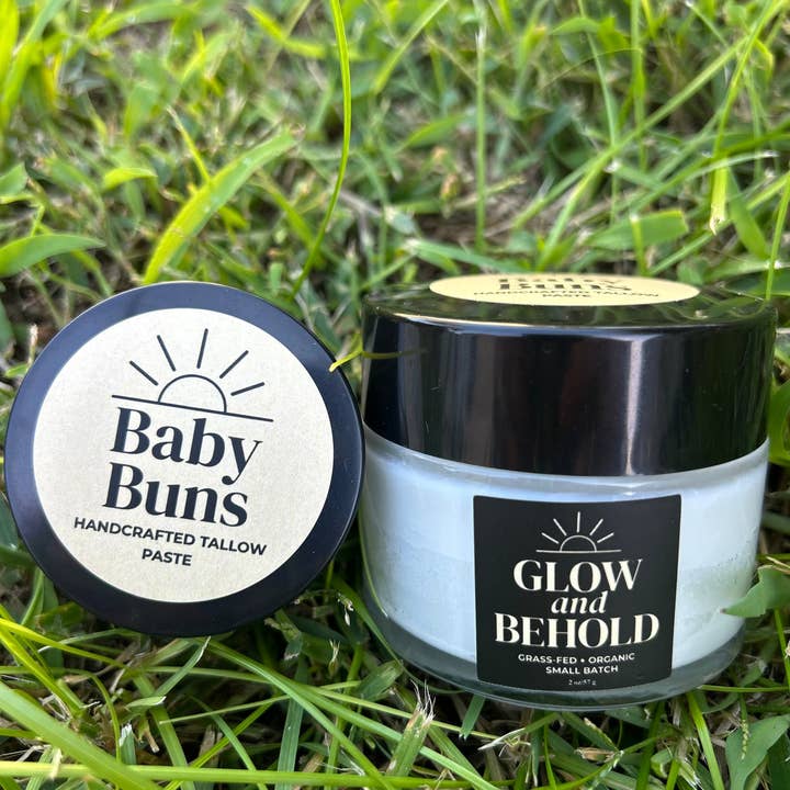 Glow and Behold Tallow Lotions and Balms - Wholesale Nappy cream - Baby Buns Diaper Paste-100% Organic, Grass-Fed Tallow Paste3