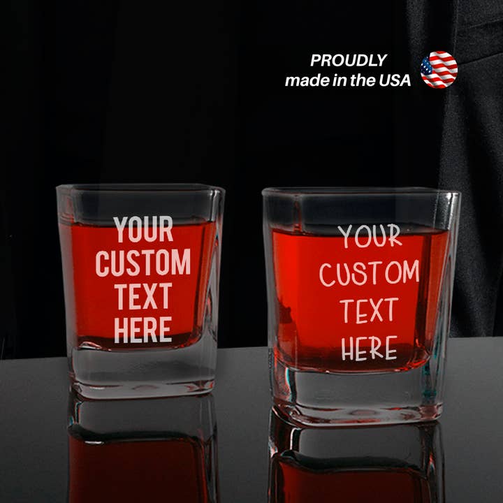 Personalized By Kate - Wholesale Shot Glass - Engraved Shot Glasses - Custom Logo or Text